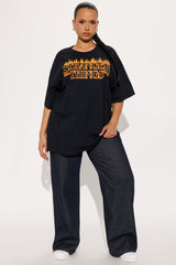 Stranger Things Oversized Tee - Black