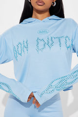Von Dutch Fire Racer Layered Hoodie - Blue
