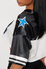 98 Jersey Crop Tee - Black/combo
