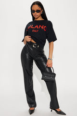 Milano Italy Oversized Tee - Black