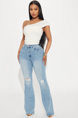 Then And Now Flare Jeans - Light Wash