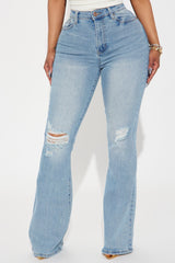 Then And Now Flare Jeans - Light Wash