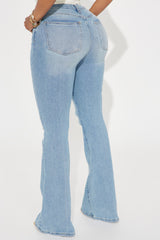 Then And Now Flare Jeans - Light Wash