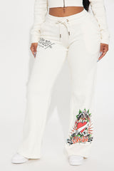 Ed Hardy Dragon Heart Pant - Ivory