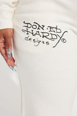 Ed Hardy Dragon Heart Pant - Ivory
