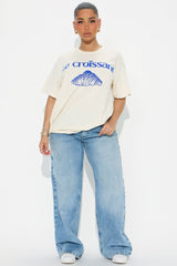 Le Croissant Oversized Tee - Natural