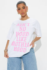 Motherhood Washed Oversized Tee - Ivory