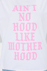 Motherhood Washed Oversized Tee - Ivory