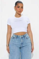 Girl's Girl Baby Tee - White