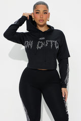 Von Dutch Fire Racer Layered Hoodie - Black