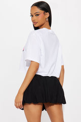 Baby Girl Airbrush Oversized Tee - White