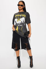Wutang Clan City Washed Oversized Tee - Black