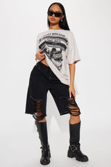 Post Malone Oversized Tee - Light Grey