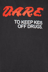 DARE Washed Oversized Tee - Black