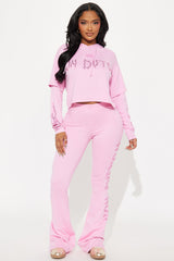 Von Dutch Fire Racer Layered Hoodie - Pink