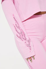 Von Dutch Fire Racer Layered Hoodie - Pink