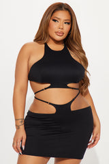 Problem Maker Skirt Set - Black