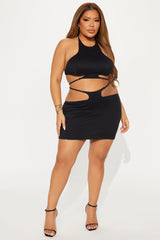 Problem Maker Skirt Set - Black