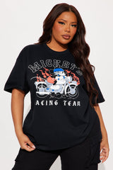 Mickey's Moto Racing Team Oversized Tee - Black
