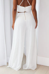 Here To Stay Pant Set - White