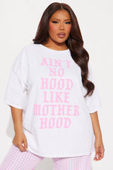 Motherhood Washed Oversized Tee - Ivory