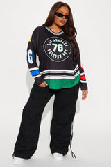 LA Hockey Jersey Tee - Black/combo