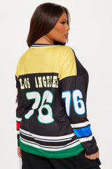 LA Hockey Jersey Tee - Black/combo