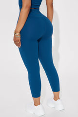 Flexibility Super Soft Capri Active Legging - Navy