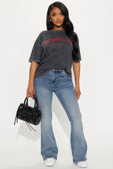 Call Me Mamacita Washed Tee - Black