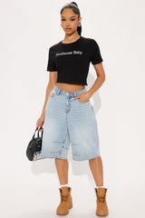 Penthouse Baby Tee  - Black