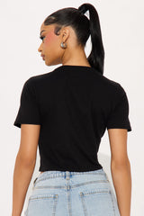 Penthouse Baby Tee  - Black