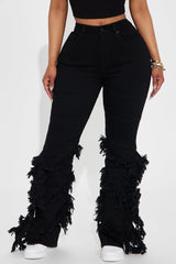 Making A Connection Stretch Bootcut Jeans - Black