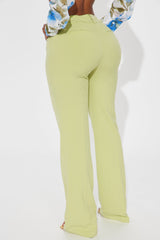 Tasha Dressy High Rise Pants - Sage