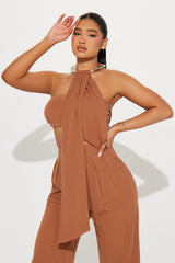 Under The Sun Pant Set - Mocha
