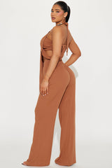 Under The Sun Pant Set - Mocha