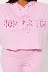 Von Dutch Fire Racer Layered Hoodie - Pink