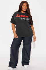 DARE Washed Oversized Tee - Black