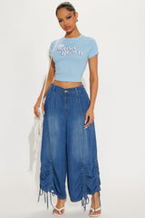 Laguna Beach Baby Tee - Light Blue