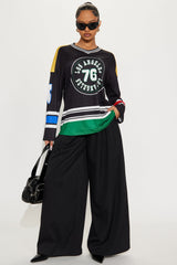 LA Hockey Jersey Tee - Black/combo