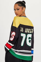 LA Hockey Jersey Tee - Black/combo