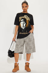 Jelly Roll Washed Oversized Tee - Black