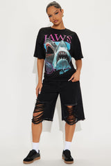 Jaws Oversized Tee - Black