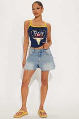 Coors Rodeo Bull Tank Top - Navy