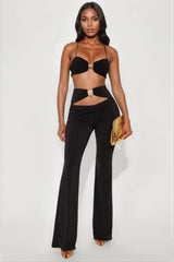 Sundown Siren Pant Set - Black