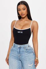 Babygirl Seamless Bodysuit - Black