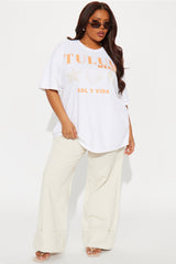 Tulum Sol Y Vida Washed Oversized Tee - Natural
