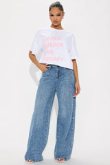 Tequila Cheaper Than Therapy Oversized Tee - White