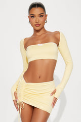 Walking on Sunshine Skirt Set - Yellow