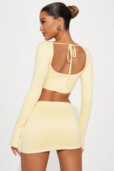 Walking on Sunshine Skirt Set - Yellow