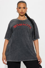 Call Me Mamacita Washed Tee - Black